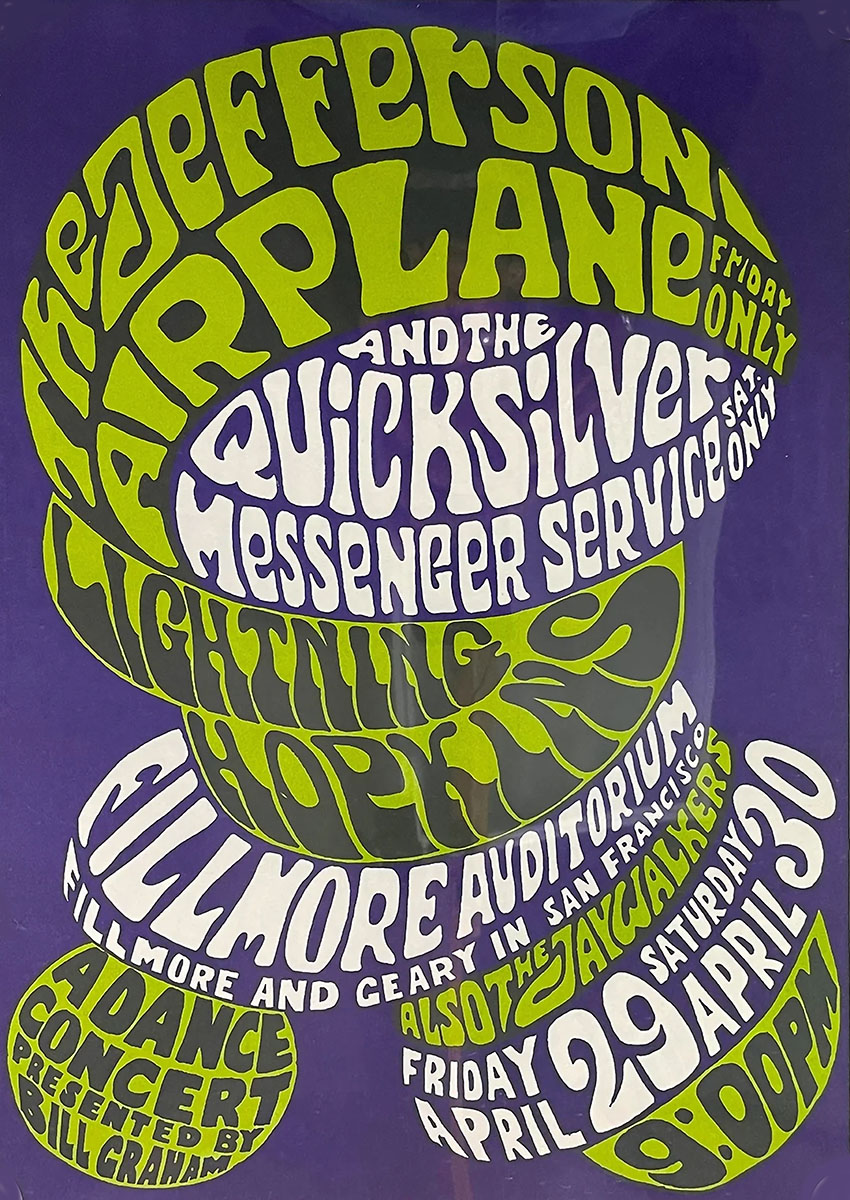 Jefferson Airplane Fillmore Concert Poster Canvas Print & Poster - AI PRINT LAB